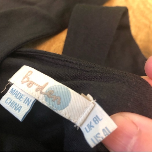 Boden Black White Brick Pattern Stretch Dress Women Size 4 Sleeveless 29” Long - Picture 5 of 10